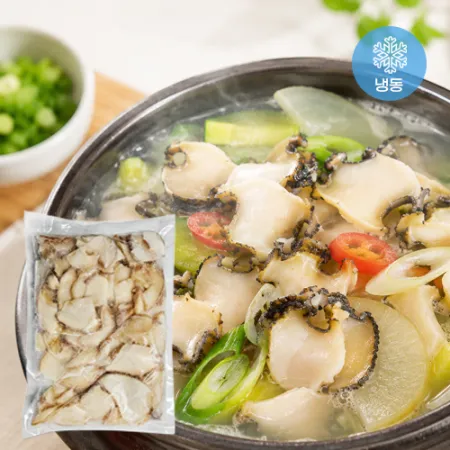 냉동 자숙 위소라 슬라이스 1박스5kg (500gx10팩) 위고동살 소라살 이미지