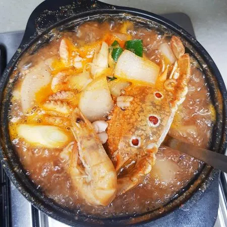 해물탕 밀키트 1.2kg 냉동 식당용 간편조리 이미지