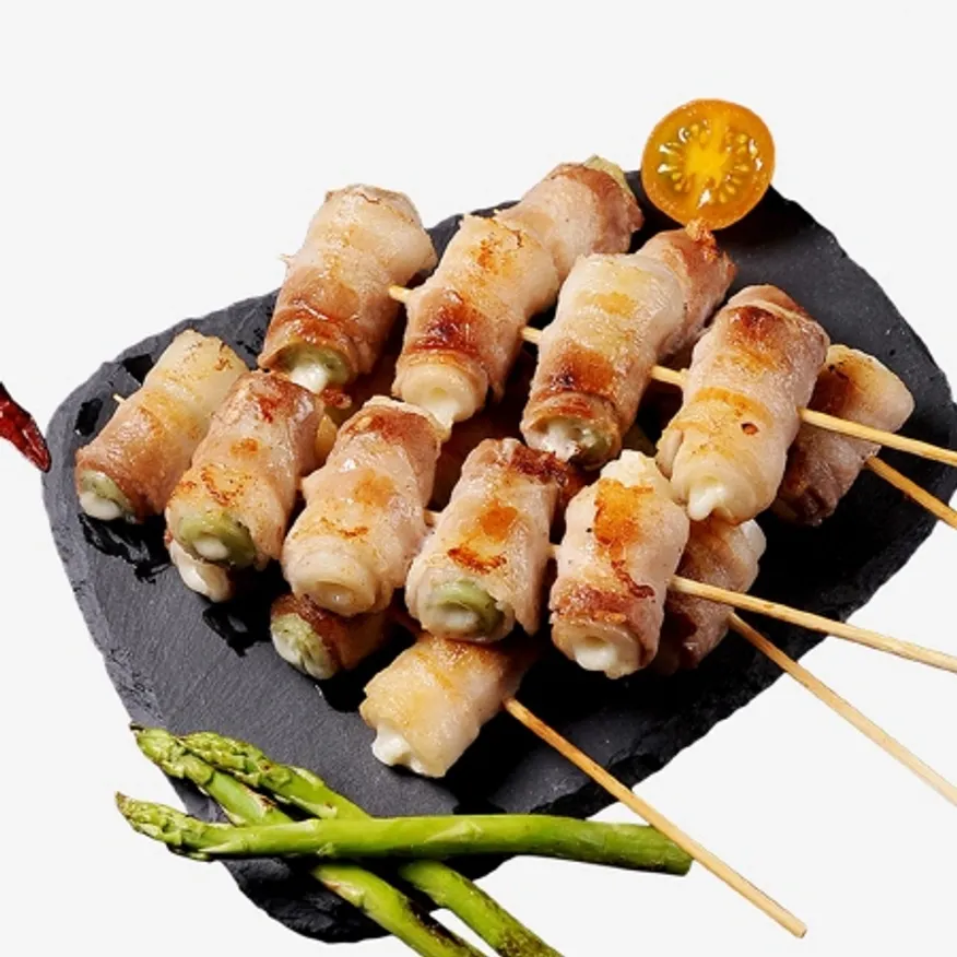 삼삼한 삼겹치즈떡말이꼬치400g(5꼬치)*2팩 이미지