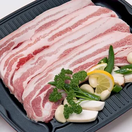삼삼한 냉장 이룸한돈 미박삼겹살500g2팩총1kg구이용(진공포장)