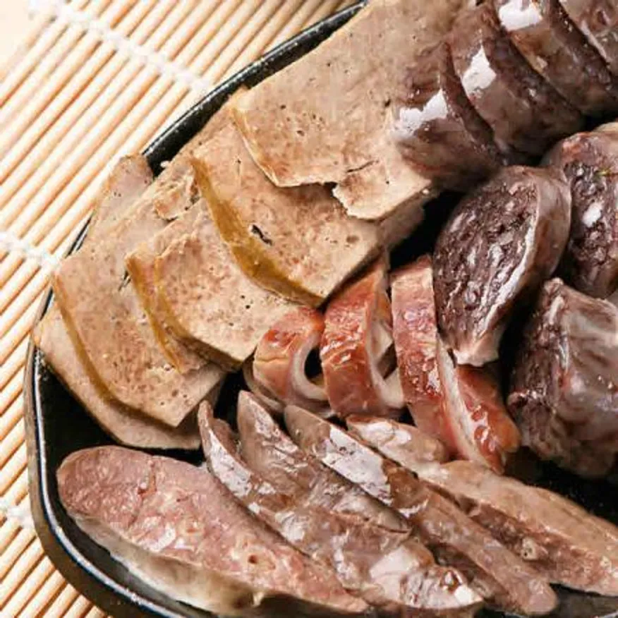 돼지 모듬 내장수육500g+돼지머리고기1.2kg이상 반마리(수육용:덩어리)국산+병천찰순대1kg혼합세트 이미지