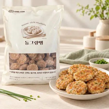 삼삼한 랑쿡 동그랑땡 1kg 대용량 냉동