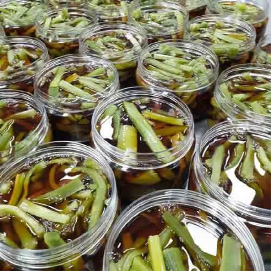 삼삼한 맛있는 아삭한 궁채 장아찌500g*2팩 이미지