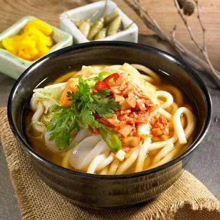 [갓성비]삼삼한 김치우동(숙성면)200g*10봉+김치맛스프12g*10봉 총10인분