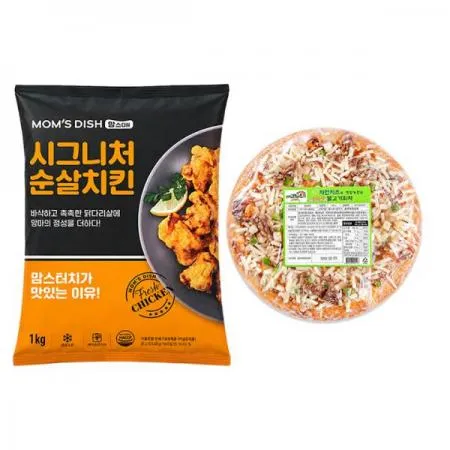 맘스터치시그니처 치킨순살1kg+마또네 불고기피자425g