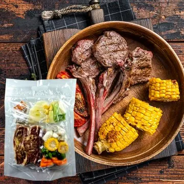 맛있양 양갈비 숄더렉 스테이크920g(양고기시스닝+야채포함)+가니쉬 채소150g