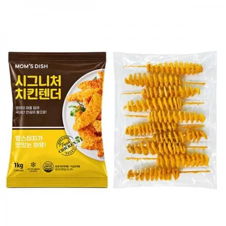맘스터치 시그니처 치킨텐더1kg+코다노회오리감자700g