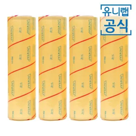 테이팩스 유니랩 대용량 영업용랩 업소용랩 45cm 500M X 4개
