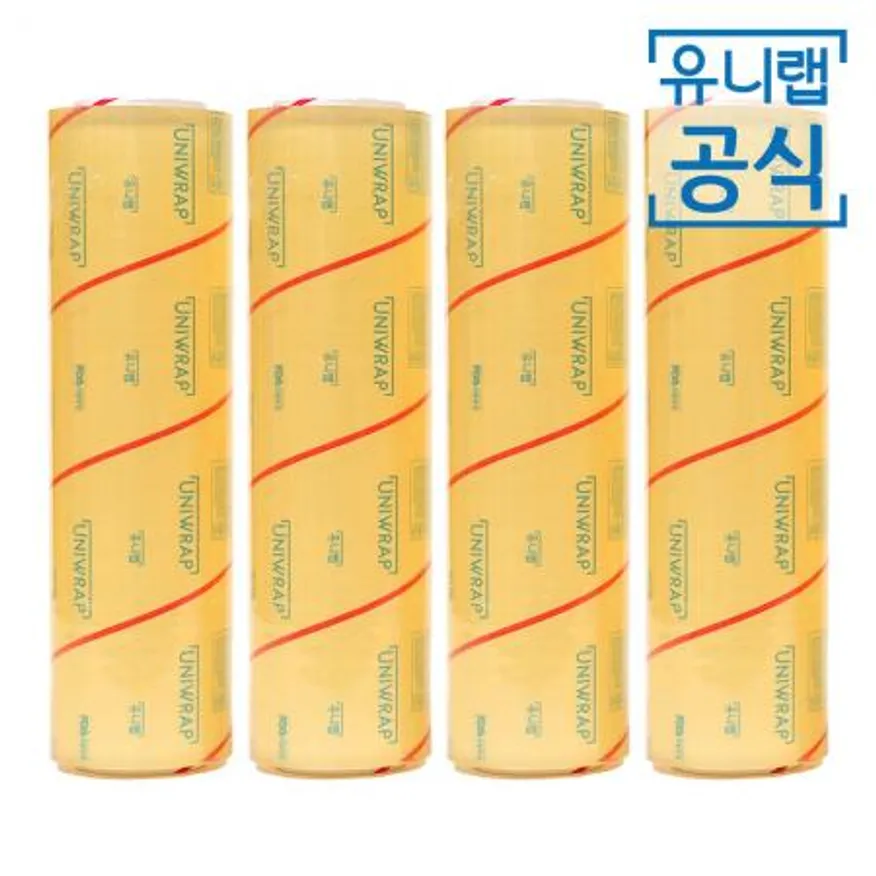 테이팩스 유니랩 대용량 영업용랩 업소용랩 45cm 500M X 4개 이미지