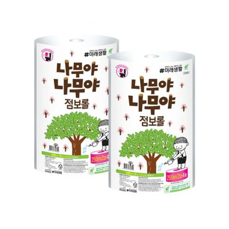 나무야나무야 점보롤 2겹 250M 4롤 X 2개 이미지
