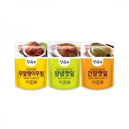 한성 한끼애 150g 3종 [무말랭이+양념깻잎+간장깻잎] 이미지