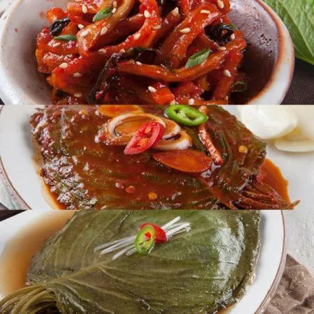 한성 한끼애 150g 3종 [무말랭이+양념깻잎+간장깻잎] 이미지