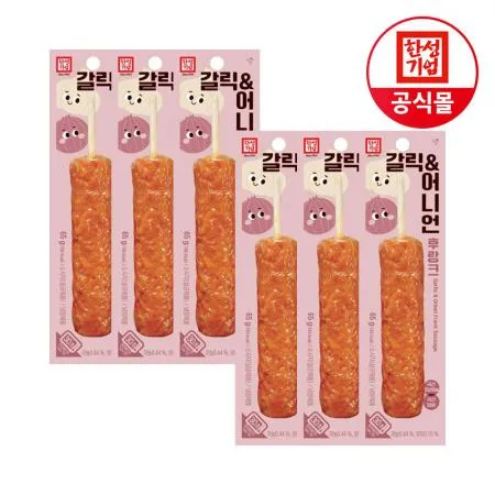 한성기업 갈릭 어니언 후랑크 핫바 65g X 6개