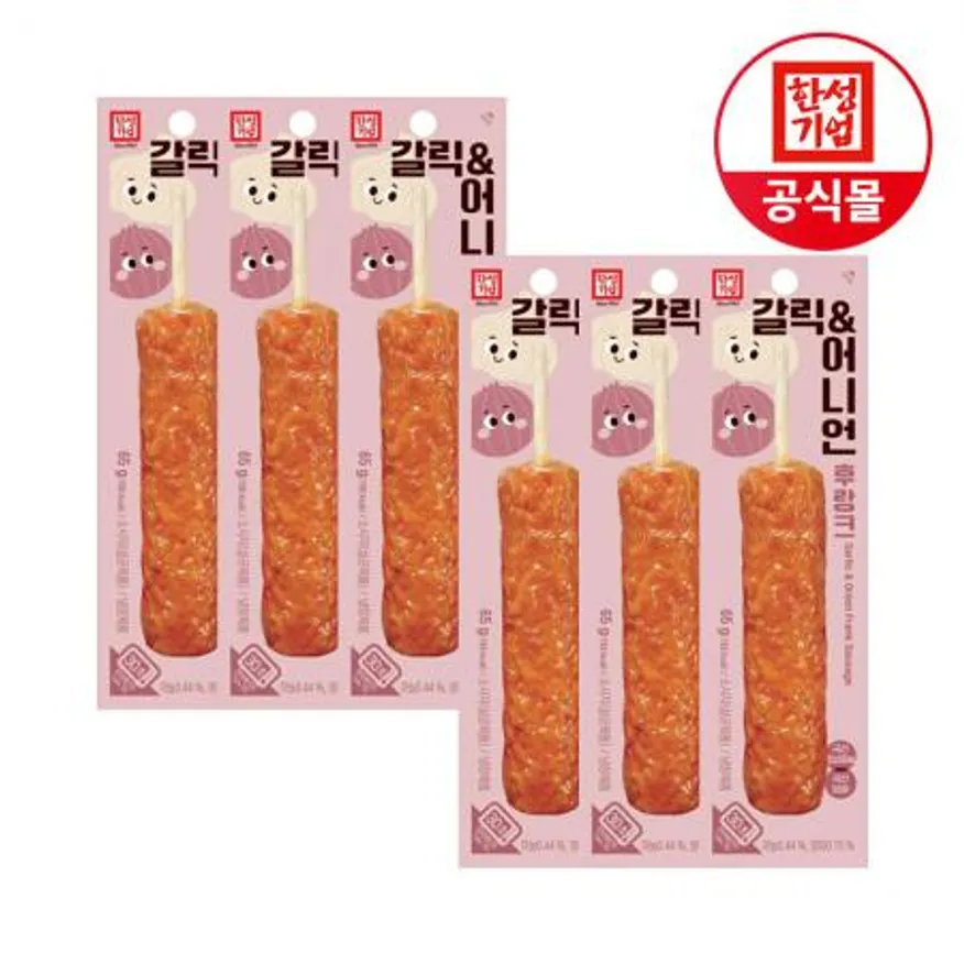 한성기업 갈릭 어니언 후랑크 핫바 65g X 6개 이미지