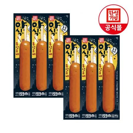 한성기업 야식 후랑크 핫바 65g X 6개