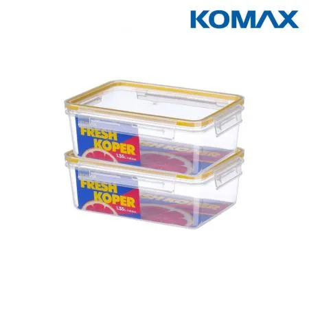 코멕스 밀폐용기 프레시코퍼 직사각3호 1.35L X 2개