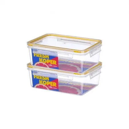 코멕스 밀폐용기 프레시코퍼 직사각3호 1.35L X 2개 이미지