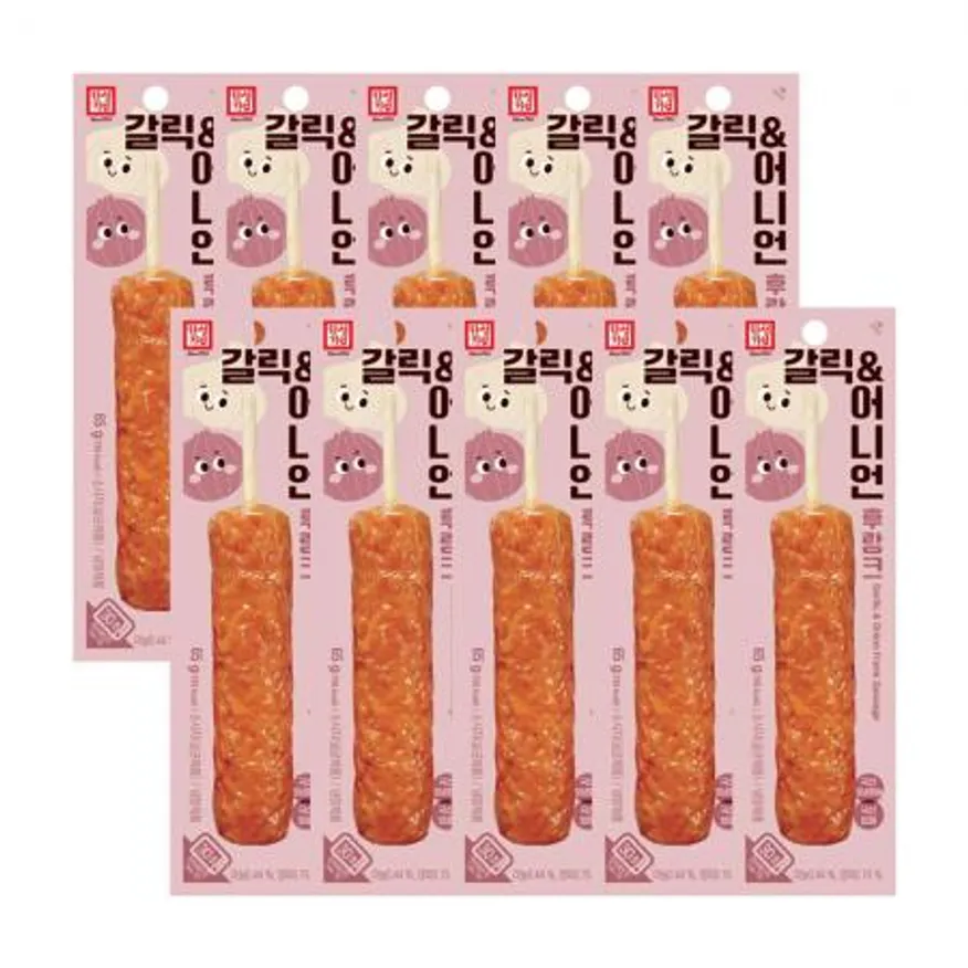 한성기업 갈릭 어니언 후랑크 핫바 65g X 10개 이미지