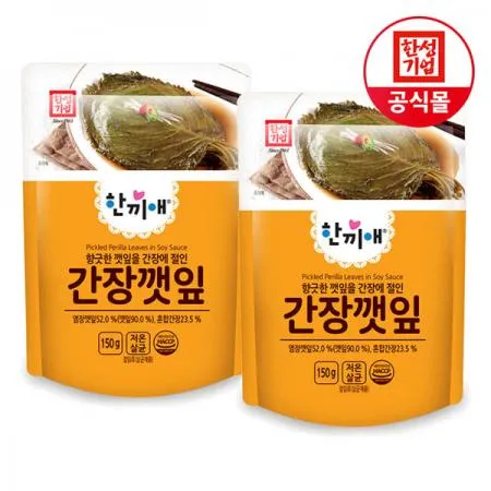 한성기업 한끼애 간장깻잎 150g X 2개