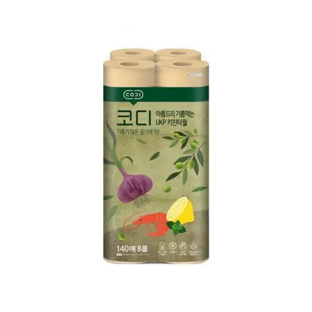 코디 아름드리 기름먹는 키친타올 140매 8롤 이미지