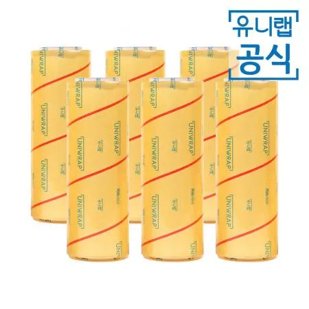 테이팩스 유니랩 대용량 영업용랩 업소용랩 35cm 500M X 6개