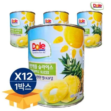 Dole 파인애플 슬라이스 836g [12개입]