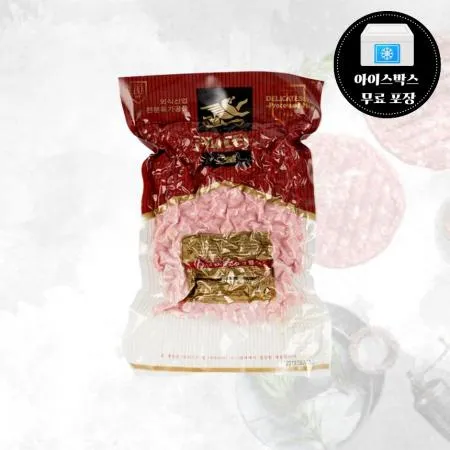 오뗄 스모크햄 다이스 1kg 냉장 피자토핑 훈제햄