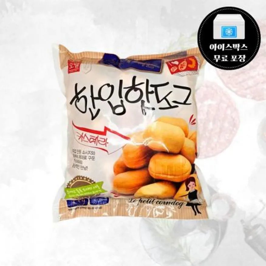 오뗄 한입핫도그 1kg 냉동 미니핫도그 이미지