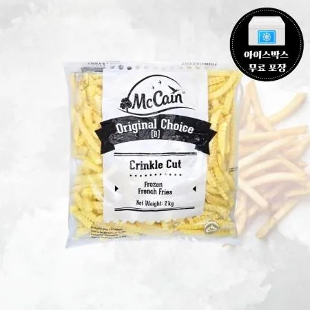 [단품] 맥케인 오리지널 초이스 크링클 컷 2kg 주름감자튀김