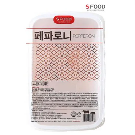 [단품] 에쓰푸드 페파로니 1kg 냉동 페퍼로니 피자토핑