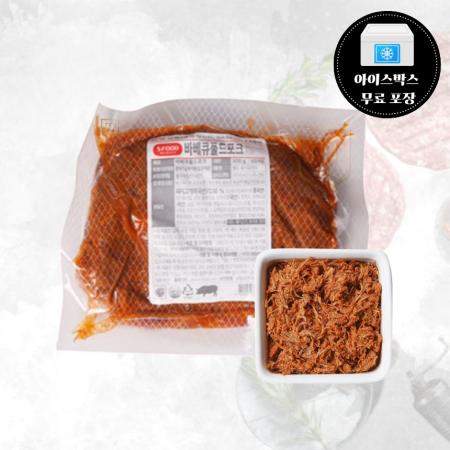 에쓰푸드 바베큐풀드포크 500g 냉동 돼지고기 고기토핑 양념육