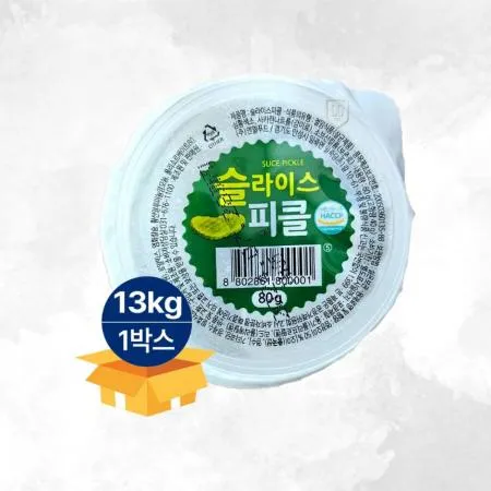 엔엘푸드 오이피클 일회용 컵 80g*168개 1박스