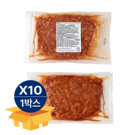 [무료배송] 에쓰푸드 핫 바베큐치킨 500g 냉동 피자토핑 닭고기 닭다릿살