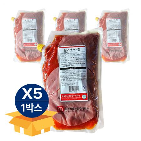 [5팩 무료배송] 태원 칠리소스 핫 2kg 상온