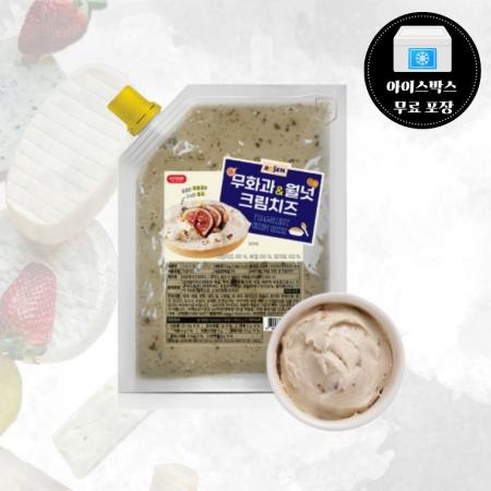 로젠치즈 무화과월넛 크림치즈 1kg 냉장 베이글용 베이커리