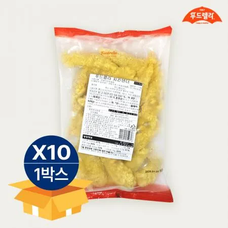 [무료배송] 푸드렐라 치킨텐더 1kg 닭안심살 담백한맛 치킨패티
