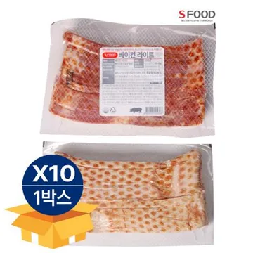 [10팩 무료배송] 에쓰푸드 베이컨 라이트 1kg