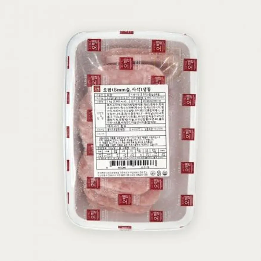 오뗄 오팜 8mm 1kg 냉동 사각 슬라이스햄 이미지
