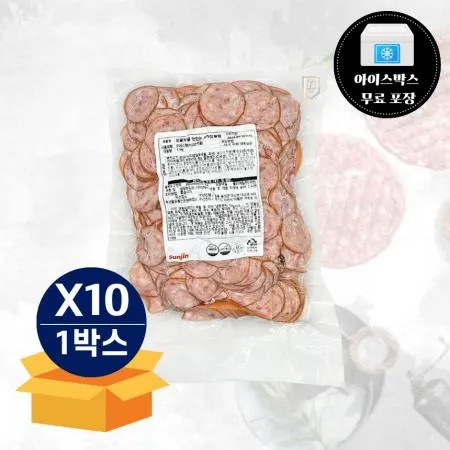 [무료배송] 선진 보글보글 맛있는 찌개맞춤햄 1kg 냉동 부대찌개 슬라이스햄