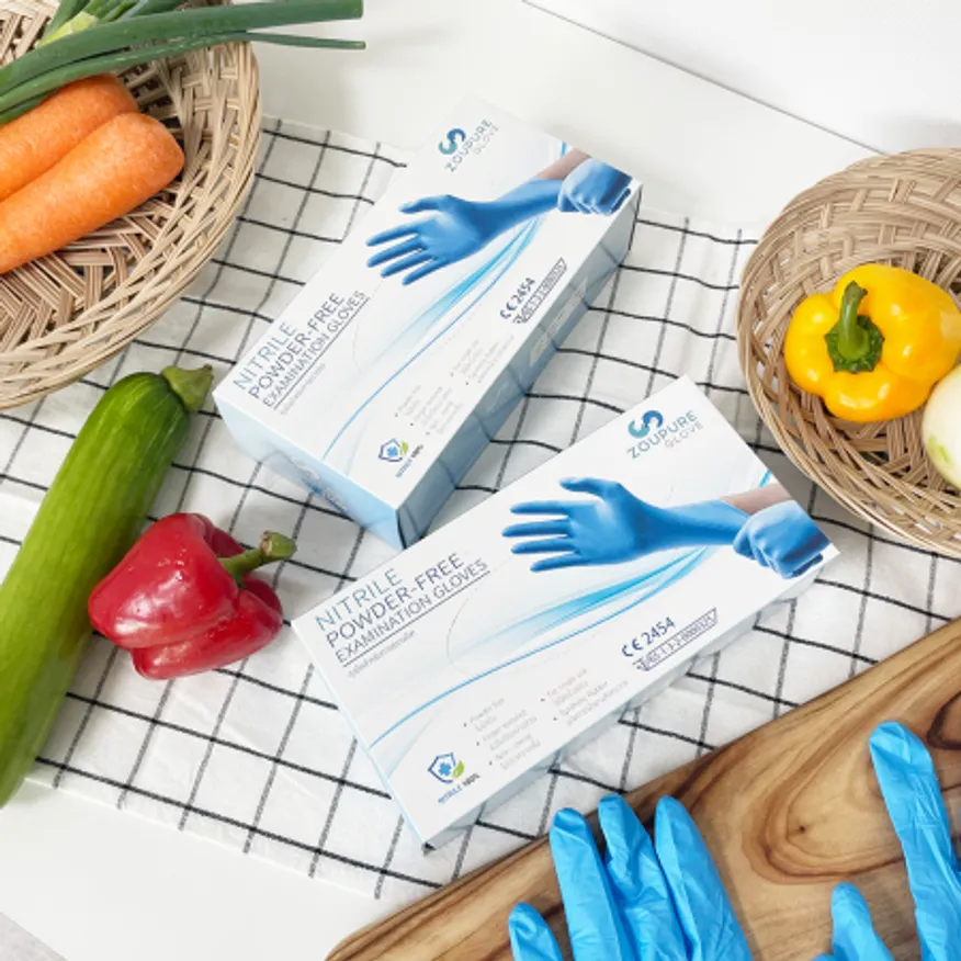 니트릴 장갑 블루 3.5g 대(L) 이미지