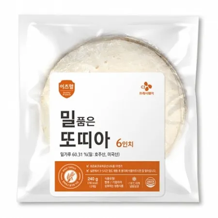 이츠웰 밀품은또띠아(6인치_12장 240g/EA)