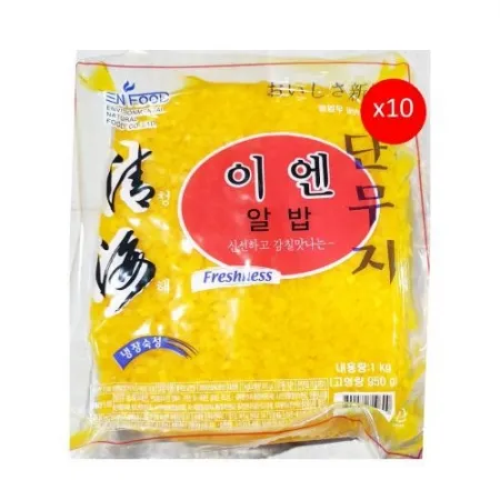 이엔푸드 단무지(냉장 슬 꼬들 1KG*10EA/BOX)