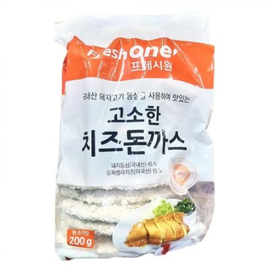 프레시원 고소한치즈돈까스(리뉴얼_200g*10개 2Kg/EA) 이미지