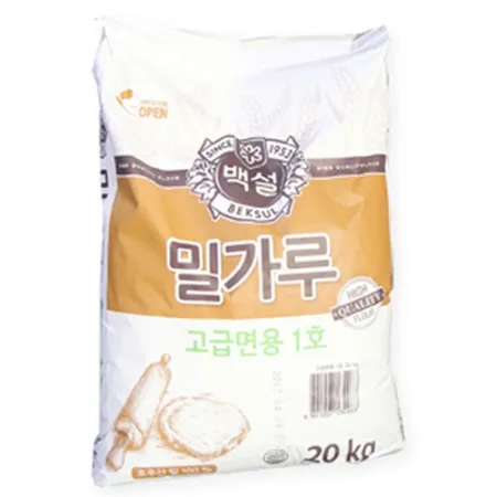 백설 밀가루(고급 1호_호주산100% 면용 20Kg/EA)