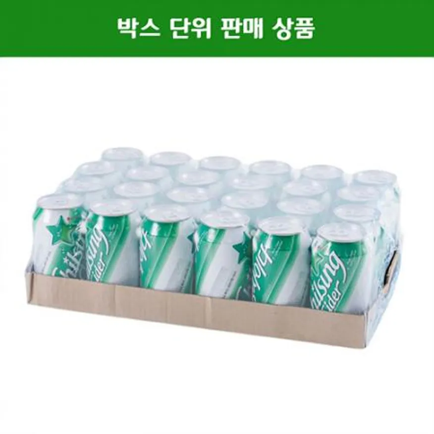 칠성 사이다(실온 355ml 업소용 355g*24EA/BOX) 이미지