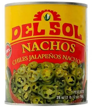 Del Sol 델솔 나쵸 슬라이스 할라페뇨 할라피뇨 할라피노 페퍼스 2.892kg 약 3kg