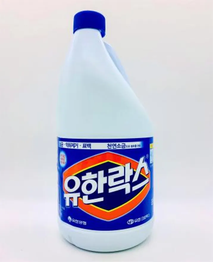 유한양행 유한락스 레귤러 2L / 과일 채소 살균 소독 주방 악취제거 흰옷 표백 얼룩제거 이미지