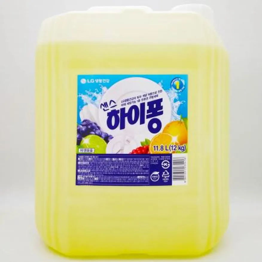 LG생활건강 센스 하이퐁 11.8L 12kg / 친환경 야채과일 세정 1종 주방세제 퐁퐁 이미지