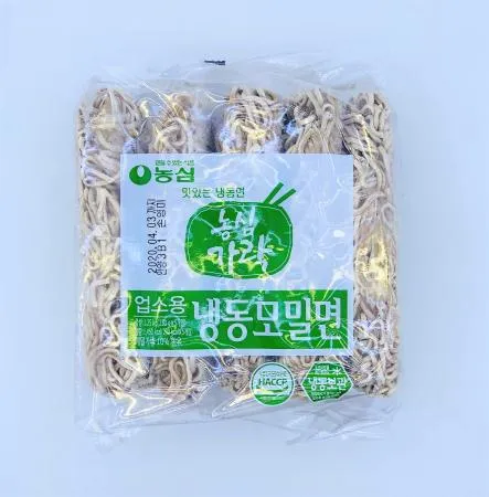농심 냉동 모밀면 1.25kg (250g x 5개) / 냉동면 냉모밀 메밀사리