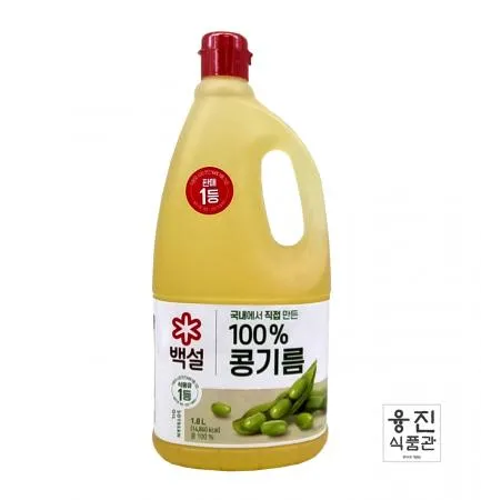 CJ 제일제당 백설 콩기름 1.8L / 식용유 볶음용 부침용 튀김용
